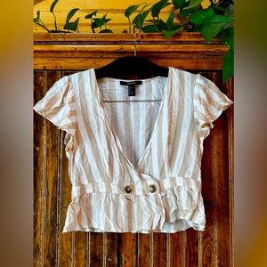 F21 cross over crop top